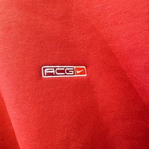 Nike men's ACG crew neck red MINT size M